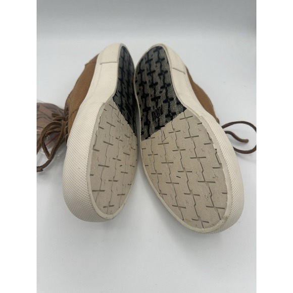 Frye Ludlow Canvas Low Top Sz. 7.5 Brown - Picture 6 of 9